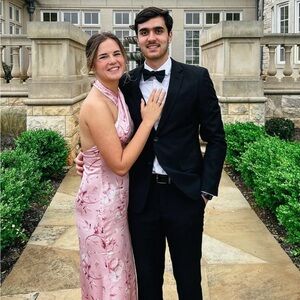 petal & pup pink floral halter dress